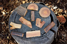 Load image into Gallery viewer, Little Whimsy Natural Tree Blocks