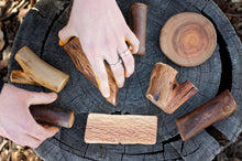 Load image into Gallery viewer, Little Whimsy Natural Tree Blocks